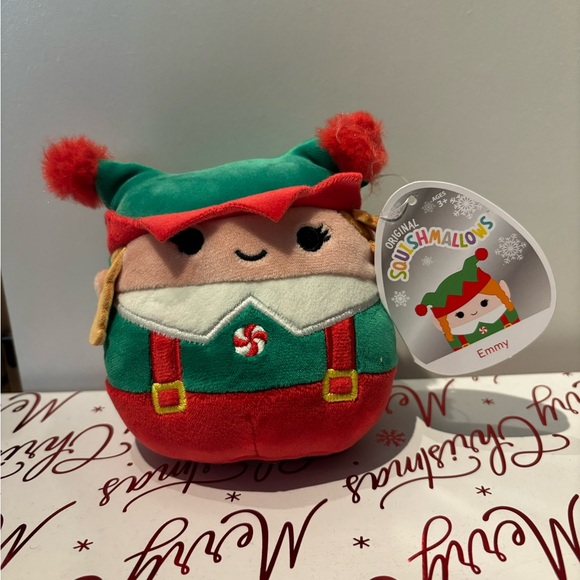 Squishmallows Other - Squishmallows Festive Elf Plush with Red and Green